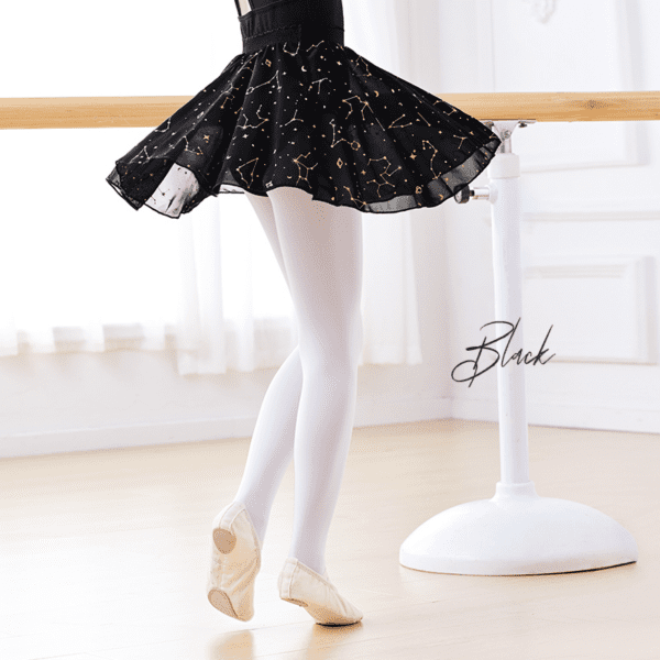 Ballet Skirt Elastic Chiffon Skirt Dance Skirt Girls Woman Constellation Pattern Half Skirt For Dancing