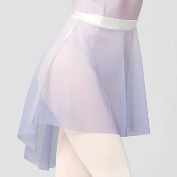 Ballet Skirt Woman Dance Skirt Transparent Mesh Skirts Adults Short Skirt For Dancing Irregular Skirt