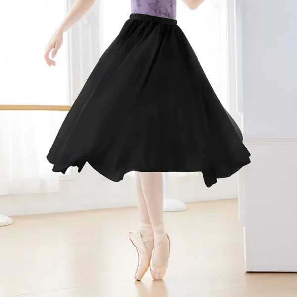 Ballet Skirt Four/Two Layers Long Dance Skirt Adults Soft Mesh Ballet Dance Skirt Performance Skirt For Woman