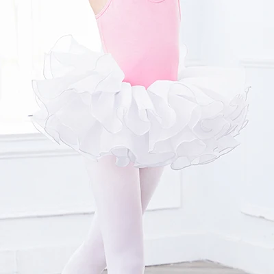 Ballet Skirt Girls Tutu Skirt Kids Ballet Tutu Puffy Ballerina Princess Tutu Stage Wear Tutu Dress Organza Pettiskirt