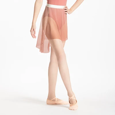 Ballet Skirt Woman Dance Skirt Transparent Mesh Skirts Adults Short Skirt For Dancing Irregular Skirt