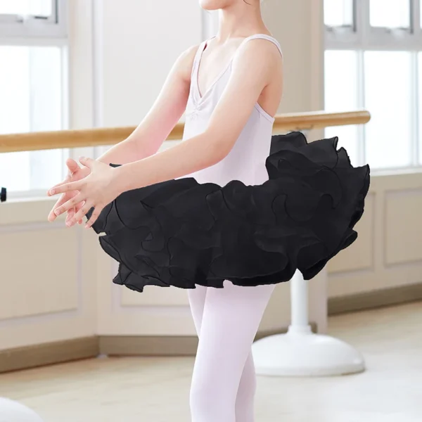 Ballet Skirt Girls Tutu Skirt Kids Ballet Tutu Puffy Ballerina Princess Tutu Stage Wear Tutu Dress Organza Pettiskirt